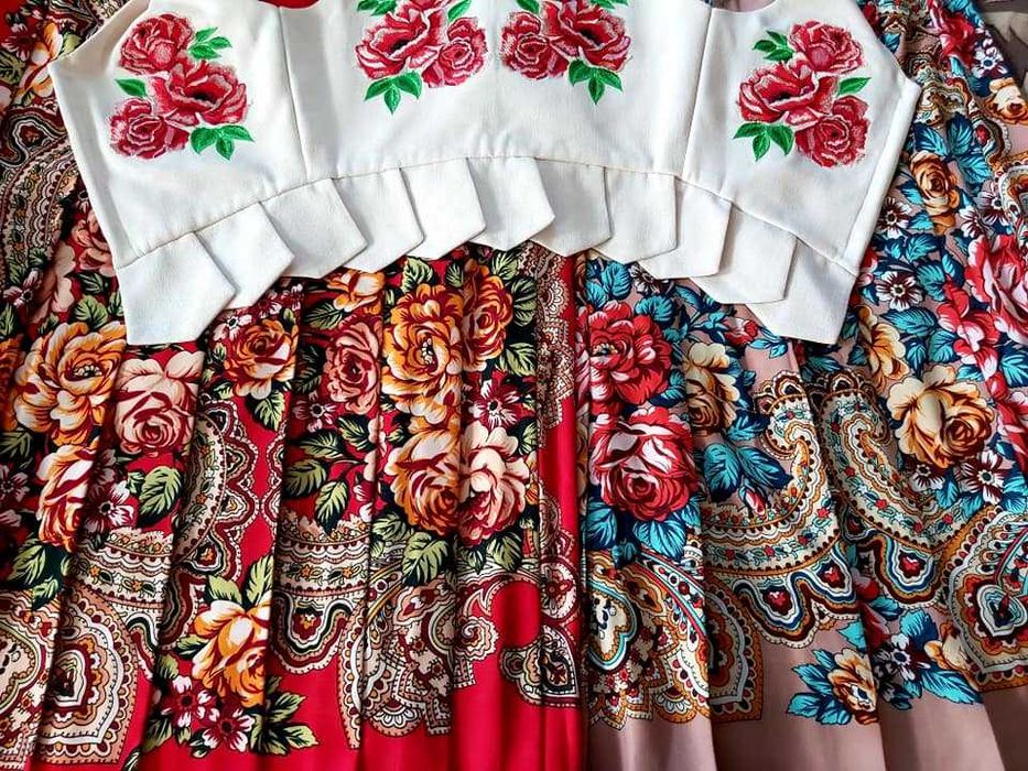 Spódnica z szalem góralski komplet