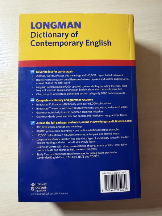 Longman Dictionary of Contemporary English 6th Ed with Online Access