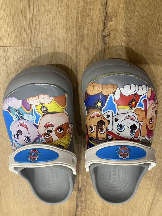 Тапки шльопанці сабо дитячі c13 Crocs щенячий патруль 30р19см Крокс