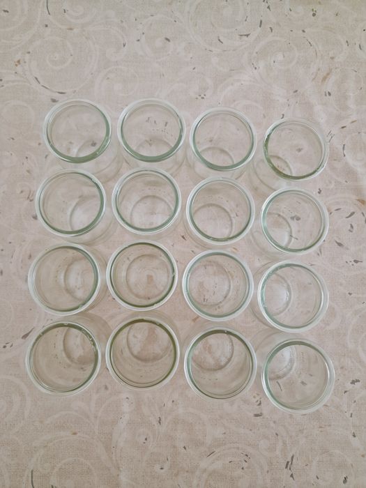 Conjunto 16 potes para sobremesas ou iogurtes