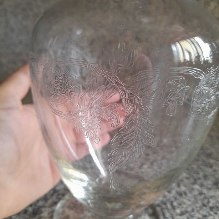 Garrafa Alta de Cristal antiga da Vista Alegre