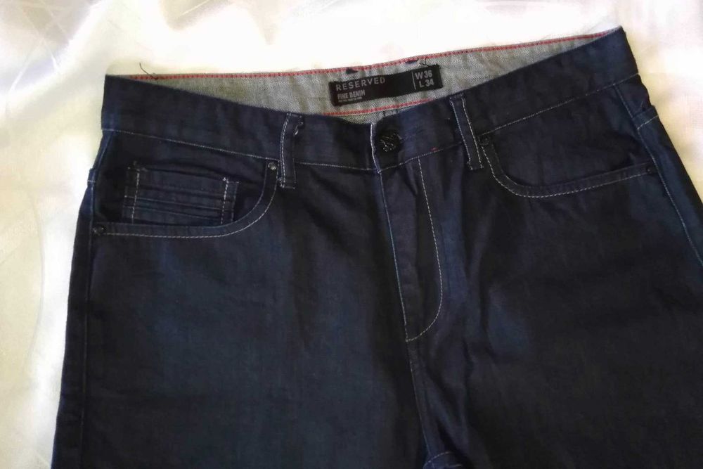 Spodnie męskie Jeans klasyczne granatowe