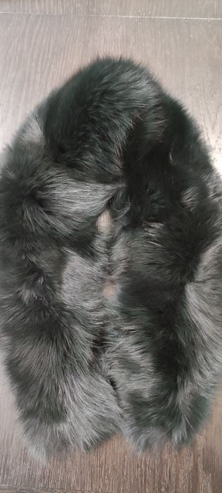 Kołnierz futerko czarny