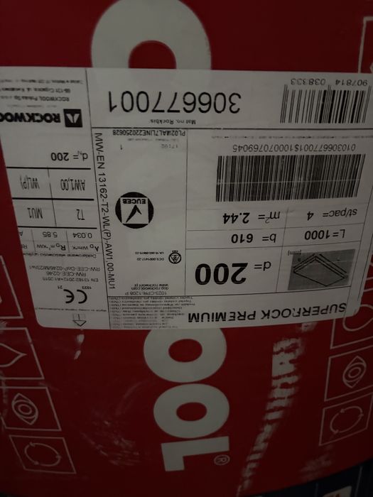 Wełna rockwool superrock 15 cm i 20 cm