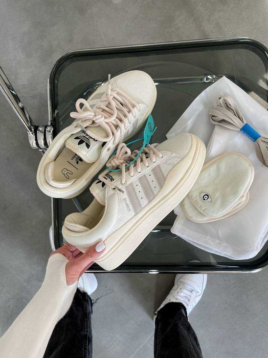 Кросівки Adidas Campus X Bad Bunny Light Beige premium
