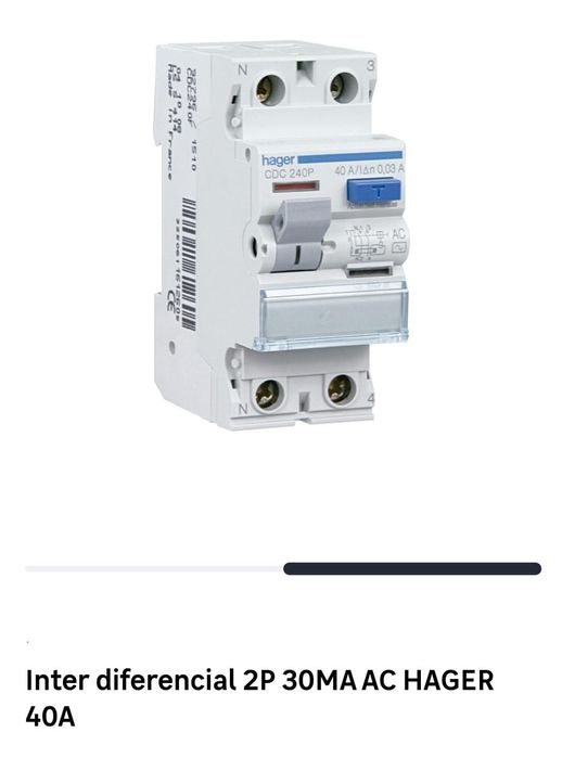 Interruptor diferencial HAGER