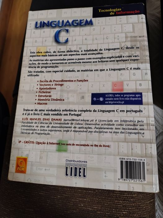 Livro "Linguagem C" de Luís Damas, 2ª Edição