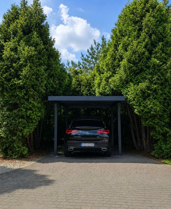 Wiata garażowa na samochód CarPort 5×3 m / stalowa / solidna konstrukcja