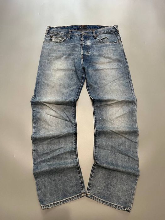 джинсы Armani Jeans (baggy, straight-fit, streatwear)
