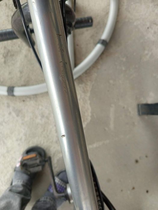 Rower BMX srebny