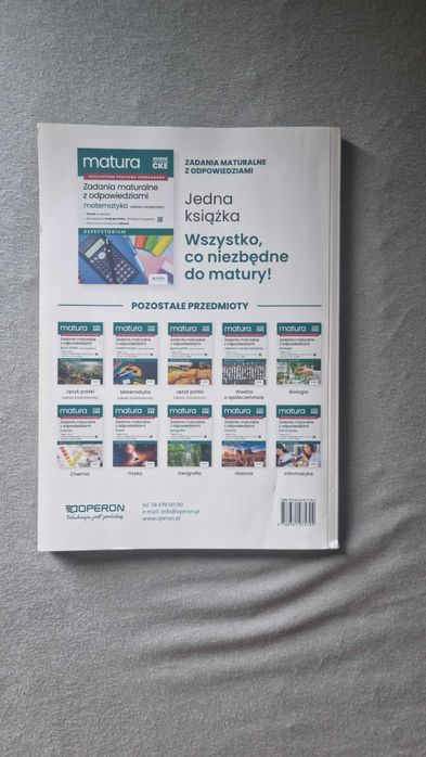 Matura – Matematyka rozszerzona. Zadania maturalne z odpowiedziami (Operon)