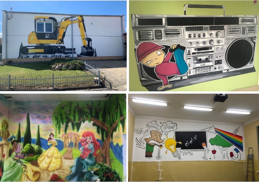 Artystyczne malowanie ścian, mural, graffiti