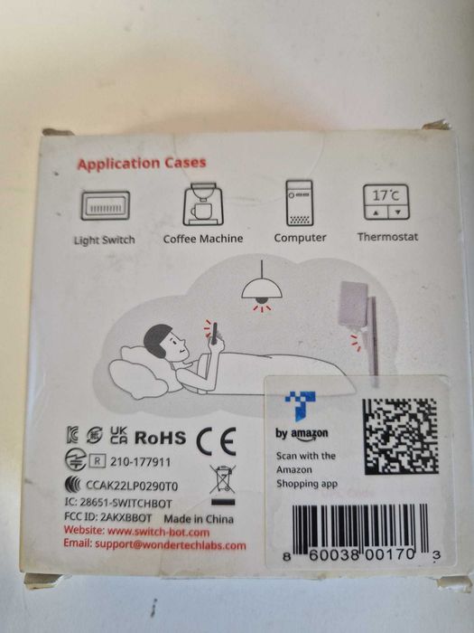 Przełącznik Switchbot SWITCHBOTS1 Bluetooth - inteligentny przełącznik