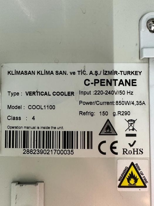 Lodówka witryna chłodziarka Metalfrio 124 cm 1100 l 2016 r .