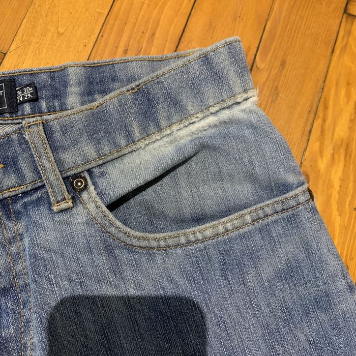 сині прямі штани