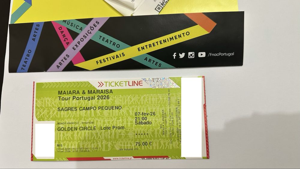 Bilhete Maiara & Maraisa | 7 Fev | Campo Pequeno