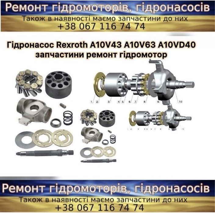 Гідронасос ГСТ-90 ГСТ-112 НП-90 НП-112 запчастини на Case New Holland John Deere Claas Massey Ferguson Sauer Danfoss Eaton Linde Bosch Rexroth
