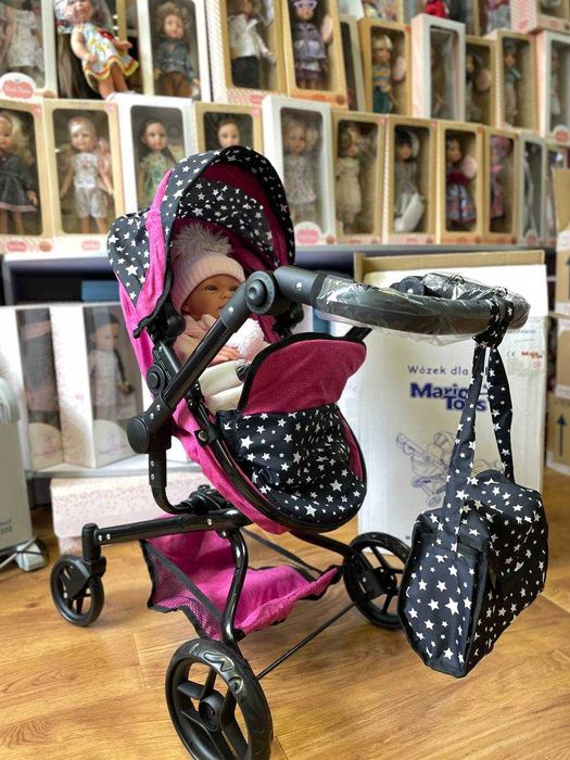 Польская коляска для кукол пупсов Марио Коляска для ляльки пупса Різні