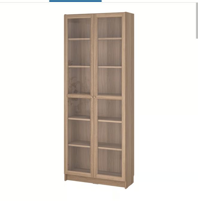 Estante Billy IKEA com portas vidro