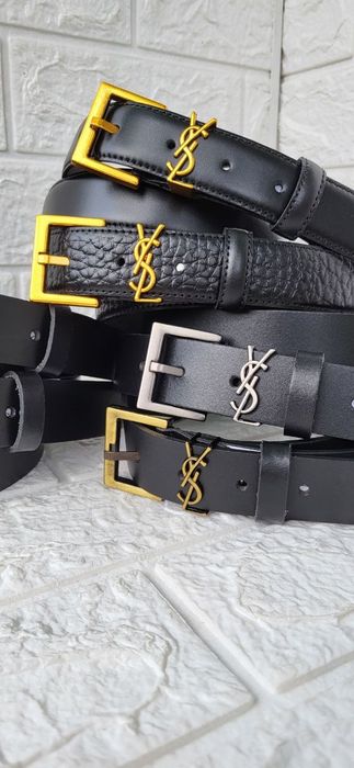 Жіночий шкіряний ремінь YSL пояс пасок Женский кожаный ремень  ивсен л