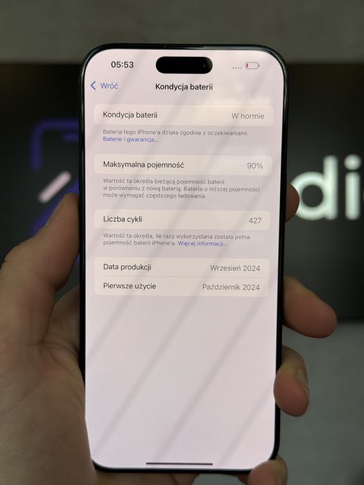 RATY 0% iPhone 16 Pro Max 256GB BATERIA 90% GWARANCJA 12 miesiecy!!!