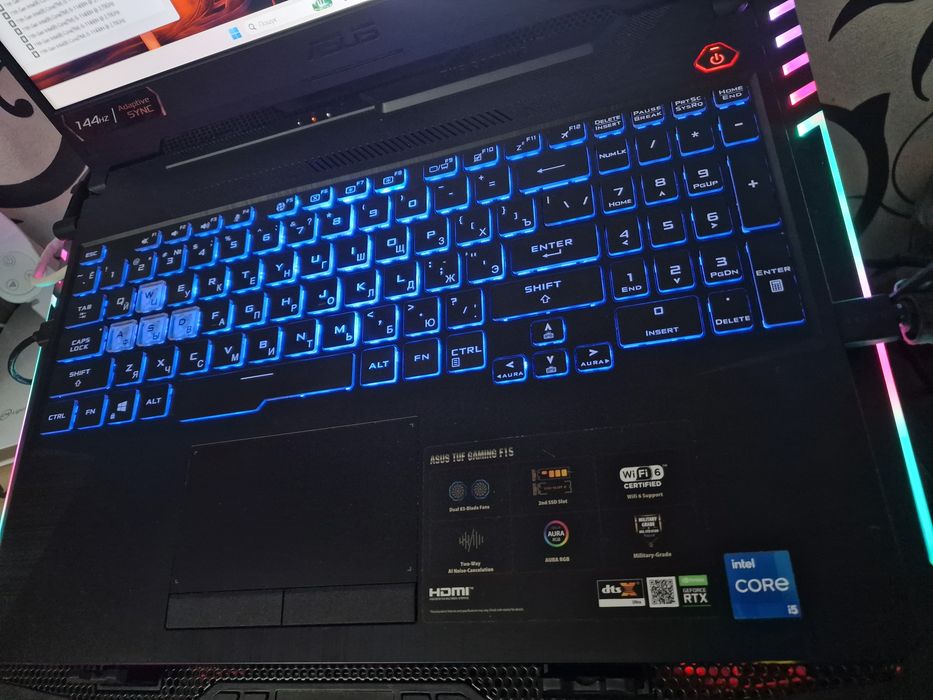 ASUS TUF Gaming i5-11400H RTX 3050 Ti 4GB 16GB 512GB SSD 144Hz IPS Ігровий. F15 FX506HE