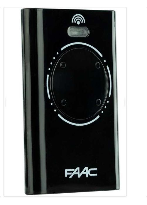 Comando Garagem Transmisor 4 Canais FAAC XT4 868 SLH LR Preto