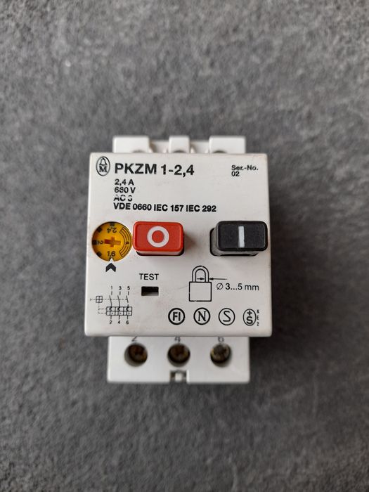 Автомат защиты двигателя Moeller PKZM 1.6-2.4A