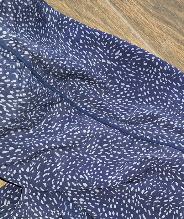 luźne wzorzyste spodnie JEDWAB jedwabne 100% silk CUSTOMMADE 38 40 M L
