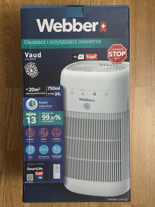Osuszacz powietrza Oczyszczacz powietrza Webber Vaud DEQ10