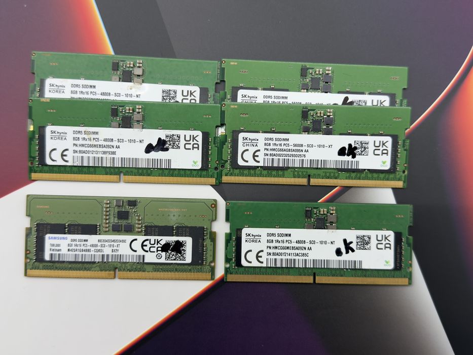 sodimm ddr5 5600 samsung - купити комп'ютери та комплектуючі