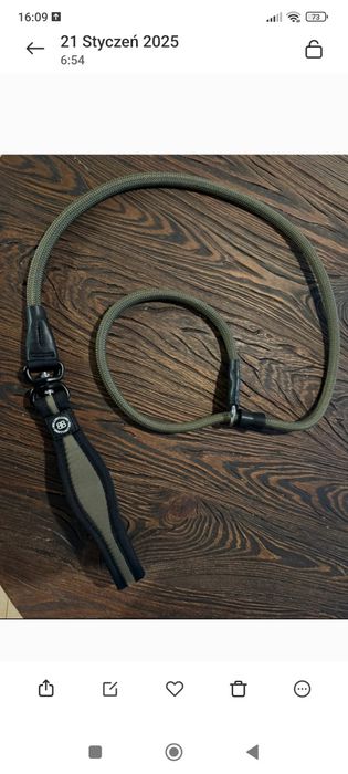 Smycz BullyBillows solidna khaki