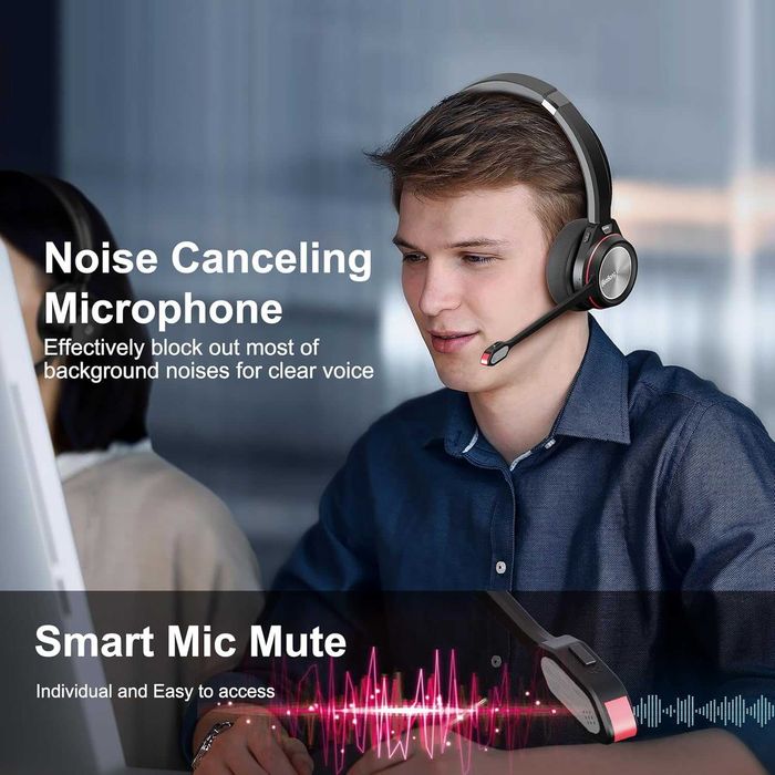 Słuchawki Beebang bng891bt Bluetooth z mikrofonem,  40 godzin pracy