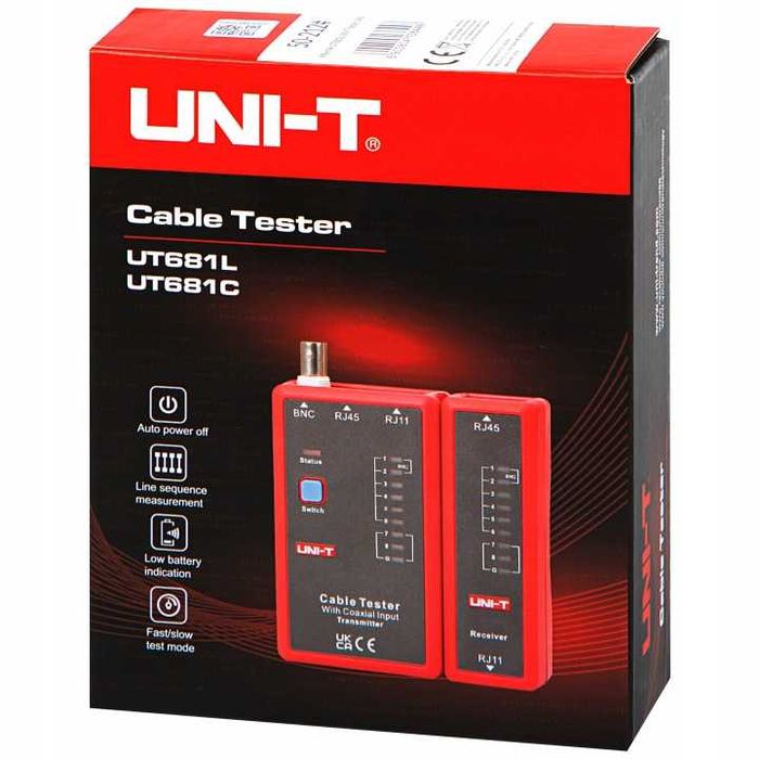 TESTER Kabli sieciowych RJ45 RJ11 Ethernet skrętka POE ośmiożyłowa