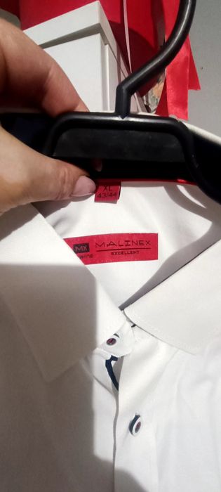 Koszula męska Malinex biała xl