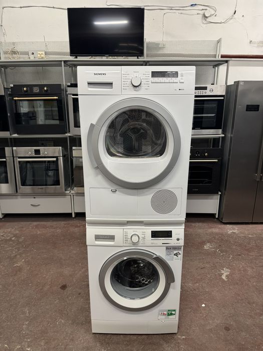 Zestaw pralka+suszarka+łącznik SIEMENS 8kg. Gwarancja. Transport