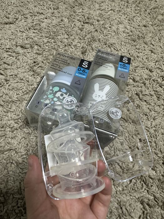 Бутилка suavinex 150мл 270мл + насадки