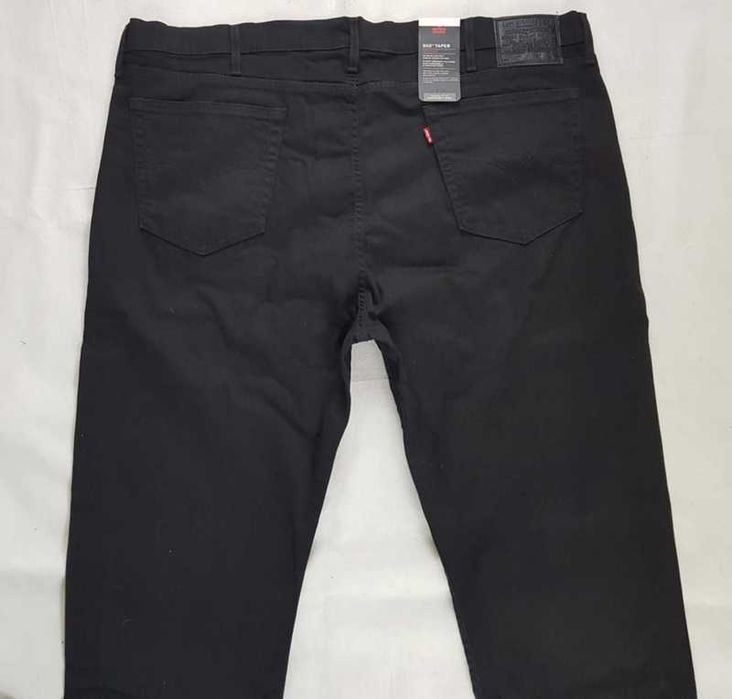 Męskie jeansy Levi's 502 Big & Tall czarne oryg. nowe Levisy - W46/L34