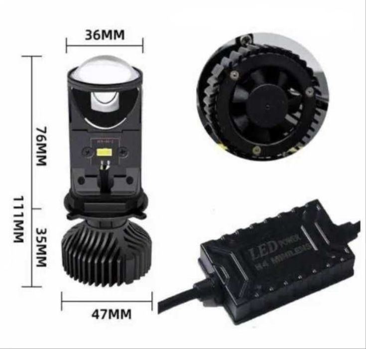 АКЦІЯ!!!Міні лінзи H4.Лед лінзи.