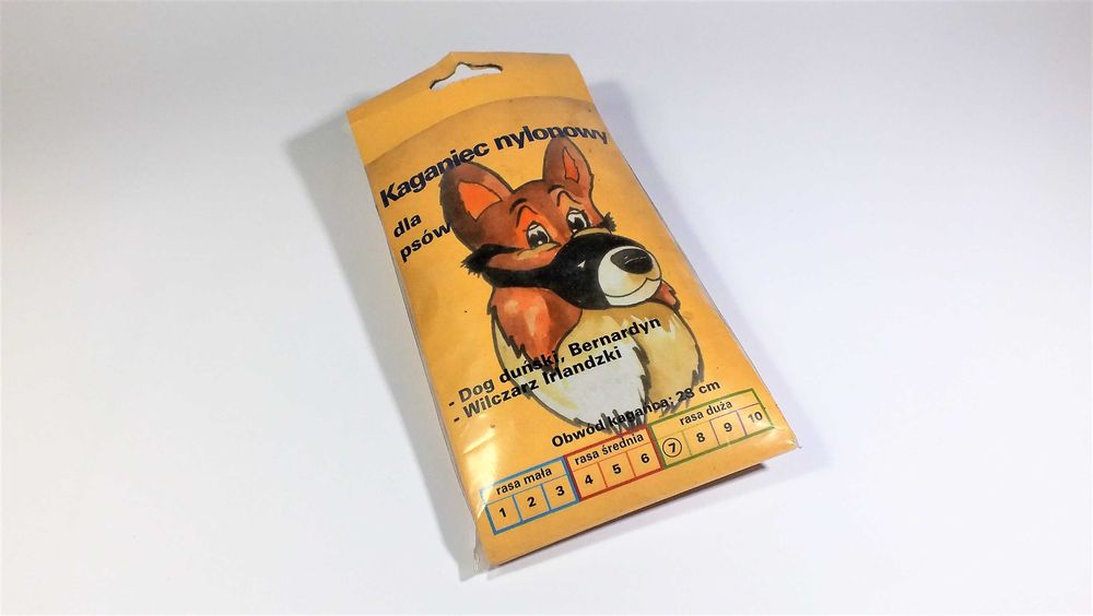 Kaganiec nylonowy Zoo Hobby dla psa 28cm rozm 7 czarny - NOWY