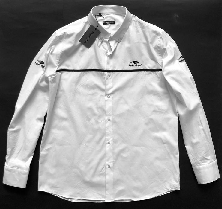 Sale -50% Balenciaga shirt koszula cotton hafty XXL 3XL