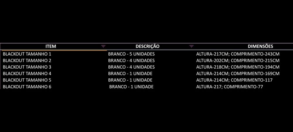 LIQUIDAÇAO blackouts LUXAFLEX - NOVOS Rolos Blackout