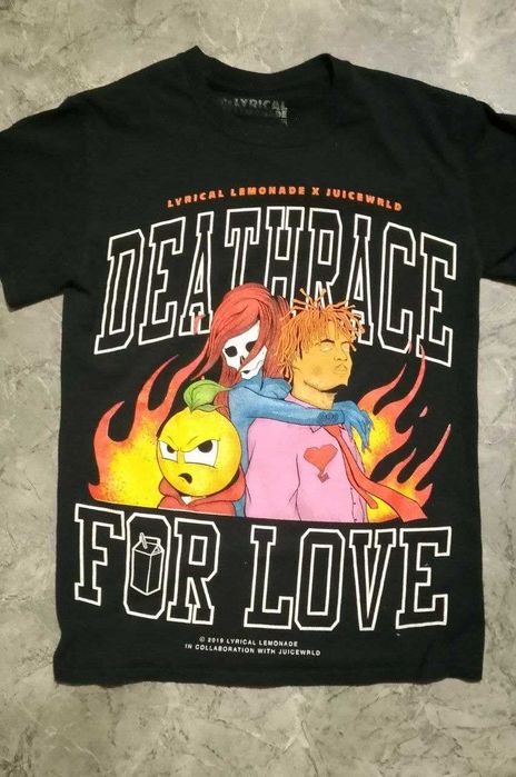 !ОРИГИНАЛ! Редкая Lyrical Lemonade x Juice Wrld Deathrace For Love Tee