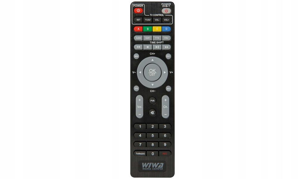 Oryginalny PILOT MEMO do tunera dvb-t2 WIWA h265 lite mini maxx