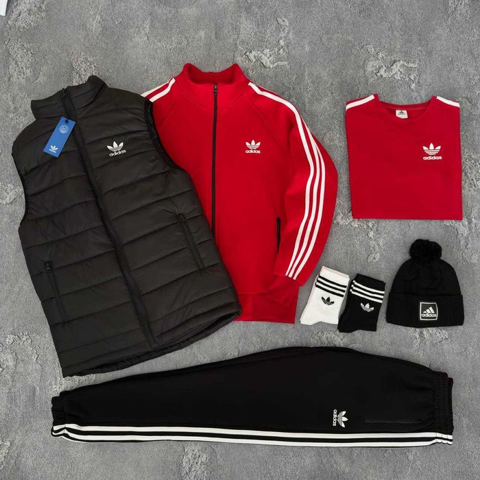 Чоловічий зимній спортивний костюм адідас комплект Adidas [5в1]