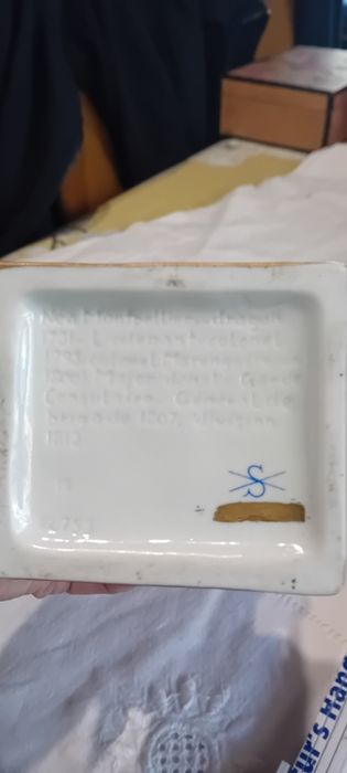 Zestaw 3 postaci żołnierzy napoleonskich - porcelana niemiecka