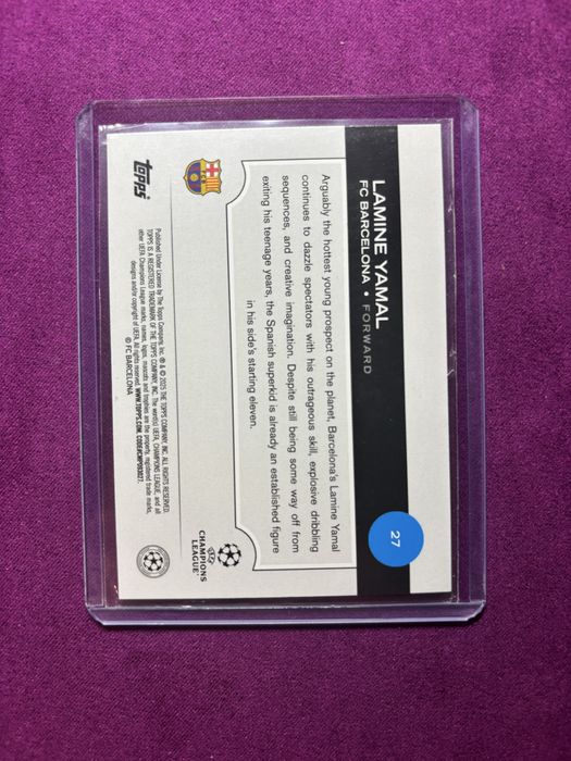 Carta Lamine Yamal Future Sarts topps