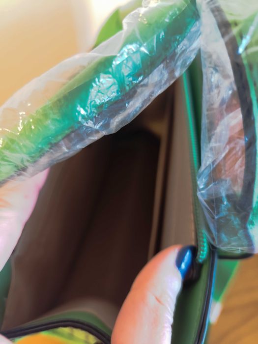 Mala verde com alça