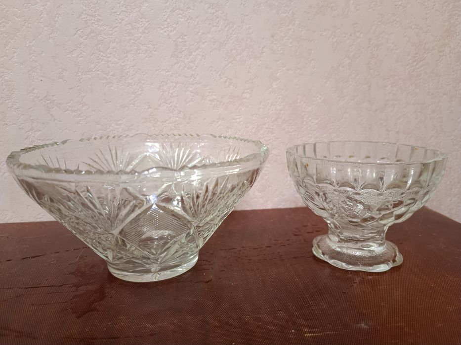 Хрустальные салатники ,ваза