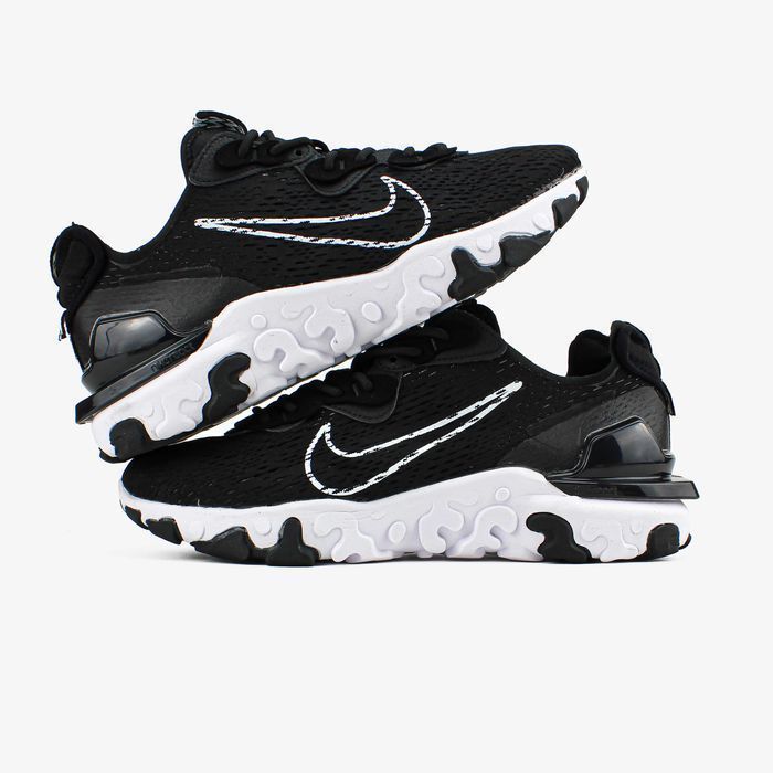 Кросівки Nike React Vision Black/White Premium | Кроссовки Найк чоловічі